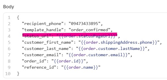 Template handle instructions